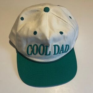 NWT Cool Dad Paper Source White and Green Cap